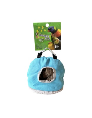 A & E Cages Happy Beaks Snuggle Sack Bird Hut Assorted  1ea/SM