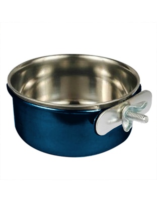 A and E Cages Coop Cup with Ring and Bolt Blue 10oz
