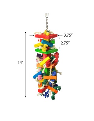 A and E Cages Happy Beaks The Cluster Blocks Bird Toy MD