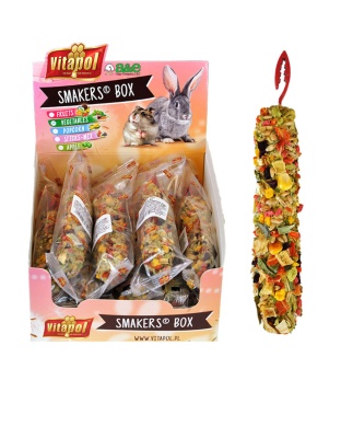 A and E Cages Vitapol Smakers Small Animal Treat Stick Vegetable; 12ea-12 ct
