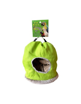 A & E Cages Happy Beaks Snuggle Sack Bird Hut Assorted  1ea/XL