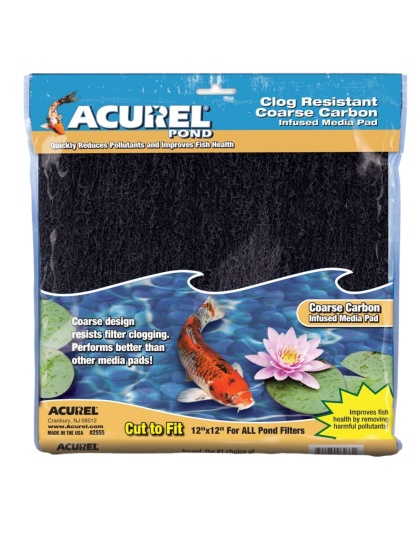 Acurel Coarse Carbon Infused Media Pad 1ea/12 In X 12 in