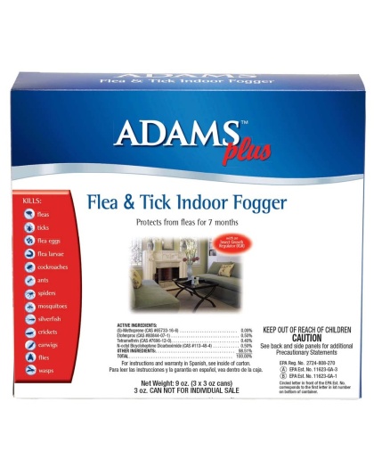 Adams Plus Flea & Tick Indoor Fogger 1ea/3 pk, 3 oz.