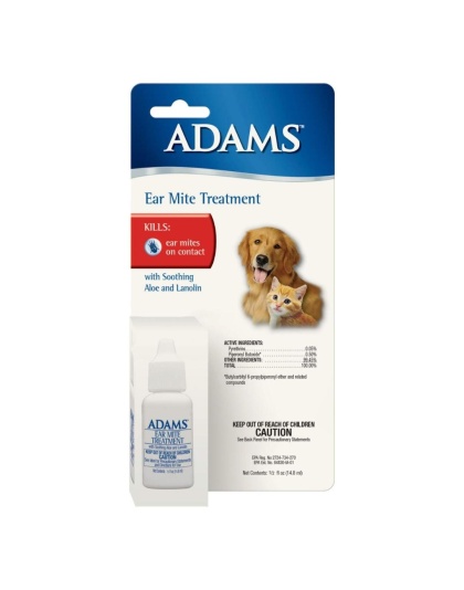 Adams Ear Mite Treatment Clear 1ea/0.5 fl oz.