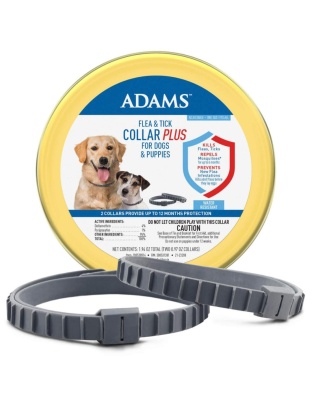 Adams Flea & Tick Collar Plus for Dogs & Puppies 1ea/2 pk