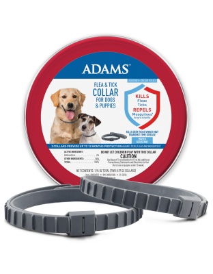 Adams Flea & Tick Collar for Dogs & Puppies 1ea/2 pk