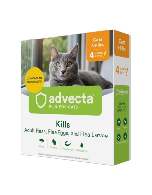 Advecta Ultra Plus For Cats 5-9 Lb-4 Pk