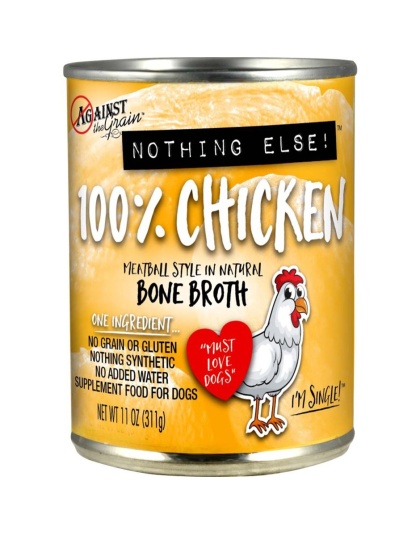 Against the Grain Nothing Else 100% One Ingredient Adult Wet Dog Food Chicken, 11oz. (Case of 12)