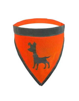 Visibility Dog Bandana Neon Orange Large