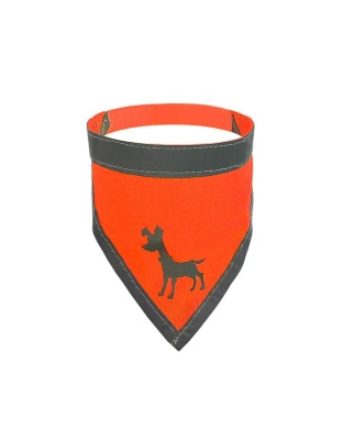 Visibility Dog Bandana Neon Orange Small