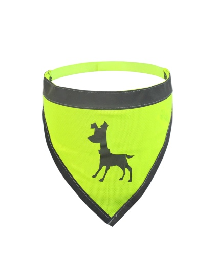 Visibility Dog Bandana Neon Yellow Medium