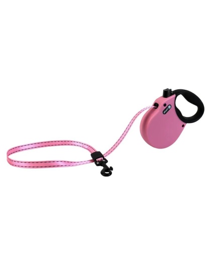 Alcott Adventure Retractable Belt Leash Pink XSmall-10Ft