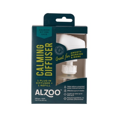 Alzoo Plant-Based Calming Diffuser Kit Cat 1.52oz.