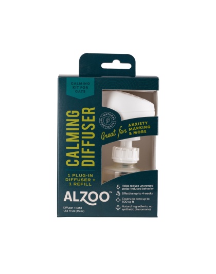 Alzoo Plant-Based Calming Diffuser Kit Cat 1.52oz.