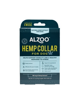 Alzoo Plant-Based Hemp Premium Collar For Dogs 23.6In.