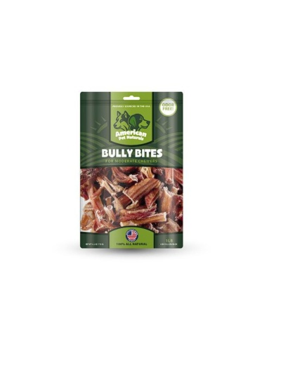 American Pet Naturals Dog Grain Free Bully Bites 2-3 Inch 1Lb Bag