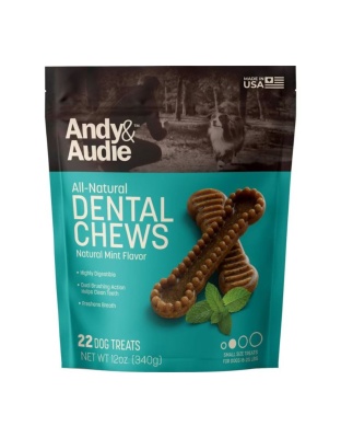 Andy & Audie Dental Chews For Dogs Mint Small 12oz.