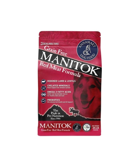 Annamaet Dog Manitok 25Lb Grain Free Lamb Venison