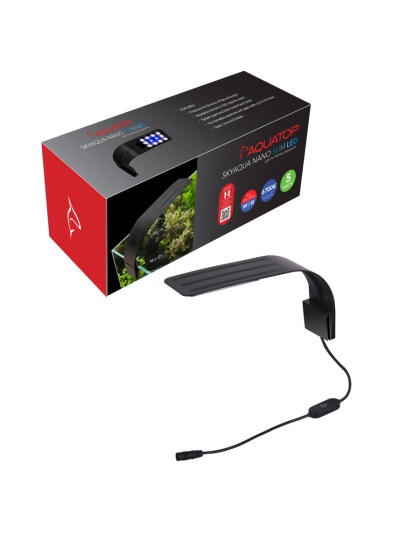 Aquatop SkyAqua Nano Slim LED Light for Rimless Aquariums 1ea/5 W