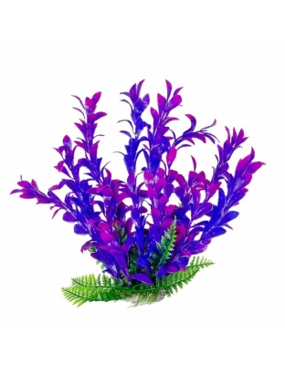 Aquatop Hygro Aquarium Plant with Weighted Base Pink, Purple 1ea/9 in