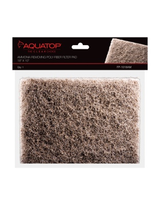 Aquatop Ammonia Removing Poly-fiber Filter Pad 1ea/18X10, 1Pc
