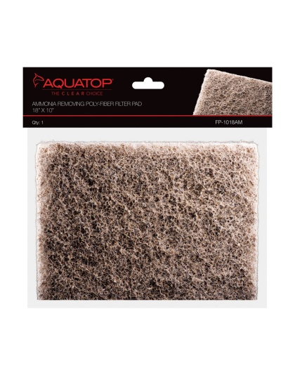 Aquatop Ammonia Removing Poly-fiber Filter Pad 1ea/18X10, 1Pc