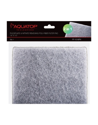 Aquatop Phosphate & Nitrate Removing Poly-fiber Filter Pad 1ea/18X10, 1Pc