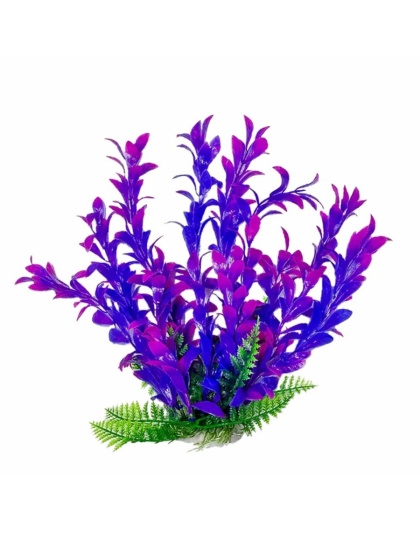 Aquatop Hygro Aquarium Plant with Weighted Base Pink, Purple 1ea/16 in