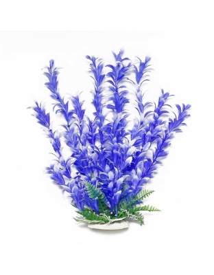 Aquatop Bacopa Aquarium Plant with Weighted Base Blue, White 1ea/16 in