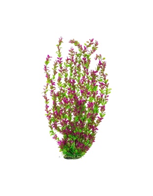 Aquatop Aquarium Plant with Weighted Base Green, Pink 1ea/30 in, Tall