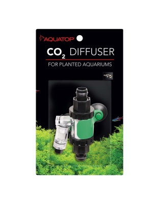 Aquatop In-line CO2 Diffuser for Canister Filters Black, Green, Silver 1ea