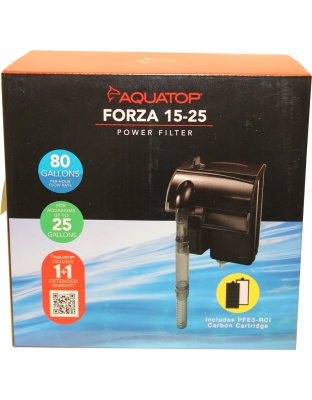 Aquatop FORZA 15-25 Power Filter Black 1ea/80 GPH