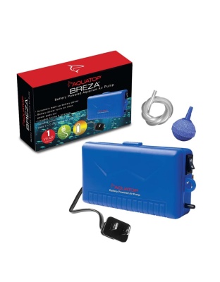 Aquatop BREZA Battery Powered Aquarium Air Pump with AC Power Failure Sensor Blue 1ea