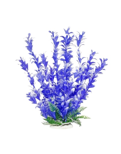 Aquatop Bacopa Aquarium Plant with Weighted Base Blue, White 1ea/12 in