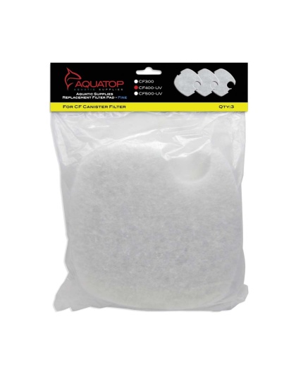 Aquatop Replacement Filter Sponge for CF Series Filters For CF-400UV White 1ea/3 pk