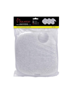 Aquatop Replacement Filter Sponge for CF Series Filters For CF-500UV White 1ea/3 pk