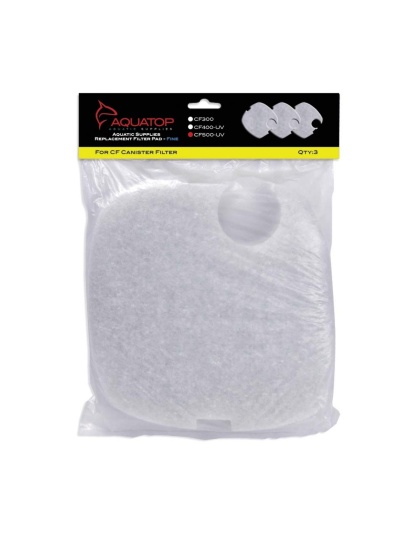 Aquatop Replacement Filter Sponge for CF Series Filters For CF-500UV White 1ea/3 pk