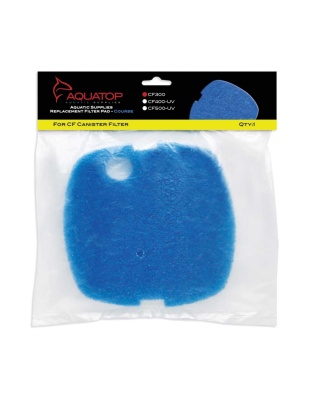 Aquatop Replacement Filter Sponge for CF Series Filters For CF-300 Blue 1ea/1 pk