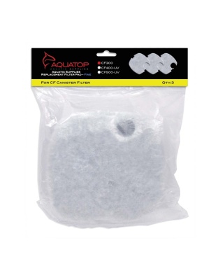 Aquatop Replacement Filter Sponge for CF Series Filters For CF-300 White 1ea/3 pk