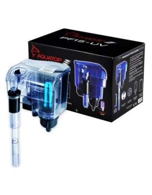 Aquatop Hang on Power Filter PF15-UV with UV Sterilization Translucent Blue 1ea