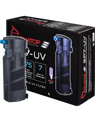 Aquatop Internal SP7-UV Submersible UV Filter Jet Black 1ea