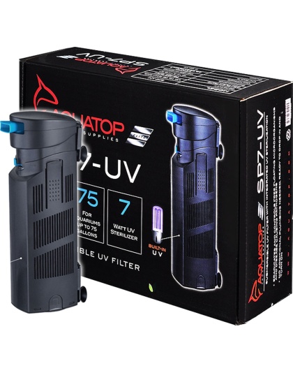 Aquatop Internal SP7-UV Submersible UV Filter Jet Black 1ea