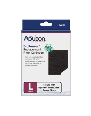 Aqueon EcoRenew Filter Cartridges Large, 1ea/3 pk
