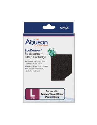 Aqueon EcoRenew Filter Cartridges Large, 1ea/6 pk