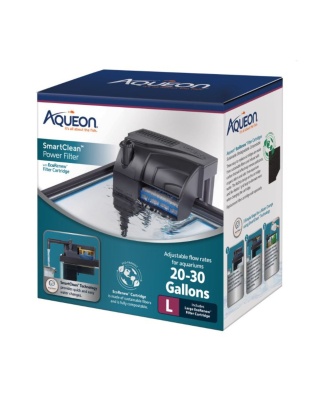Aqueon SmartClean Power Filter with EcoRenew Filter Cartridge 1ea/20-30 gal