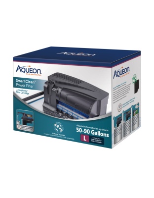 Aqueon SmartClean Power Filter with EcoRenew Filter Cartridge 1ea/50-90 gal