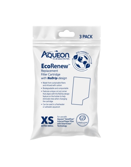 Aqueon Ecorenew Filter Cartridges 1ea/Extra Small 3 Pk