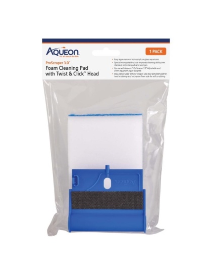 Aqueon ProScraper 3.0â„¢ Foam Cleaning Pad & Twist & Clickâ„¢ Head 1ea/One Size