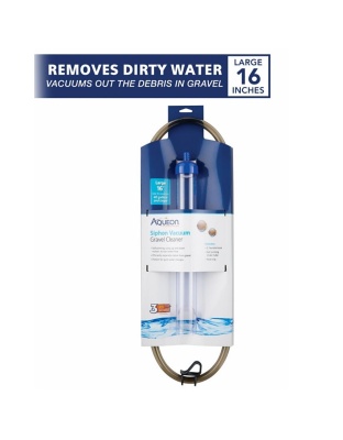 Aqueon Aquarium Siphon Vacuum Gravel Cleaner No Bulb 1ea/Large - 16 in