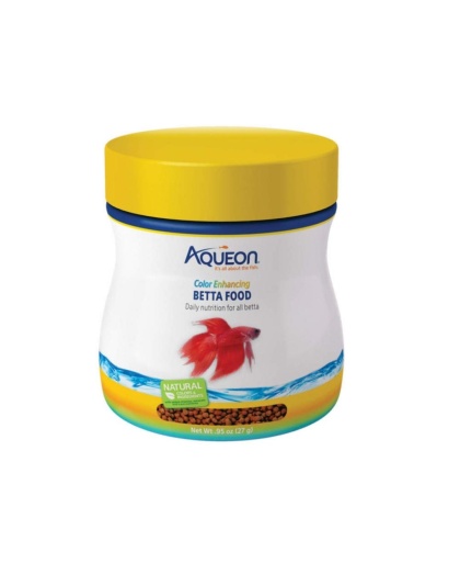 Aqueon Betta Food Color Enhancing 1ea/Floating Pellet, .95 oz
